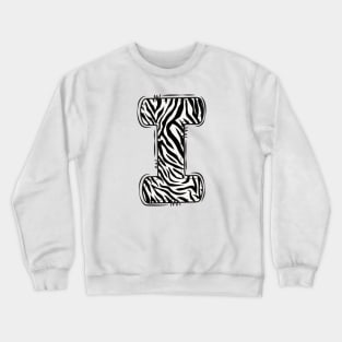 Zebra Letter I Crewneck Sweatshirt